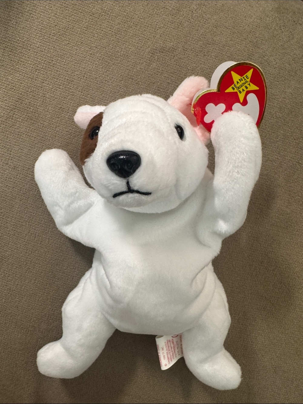 Ty Butch Bull Terrier The Beanie Baby Plush 1998 Vintage